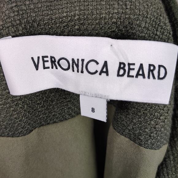 Veronica Beard Edison Dickey Jacket Olive Green Double Breasted Size 8 - Picture 5 of 16